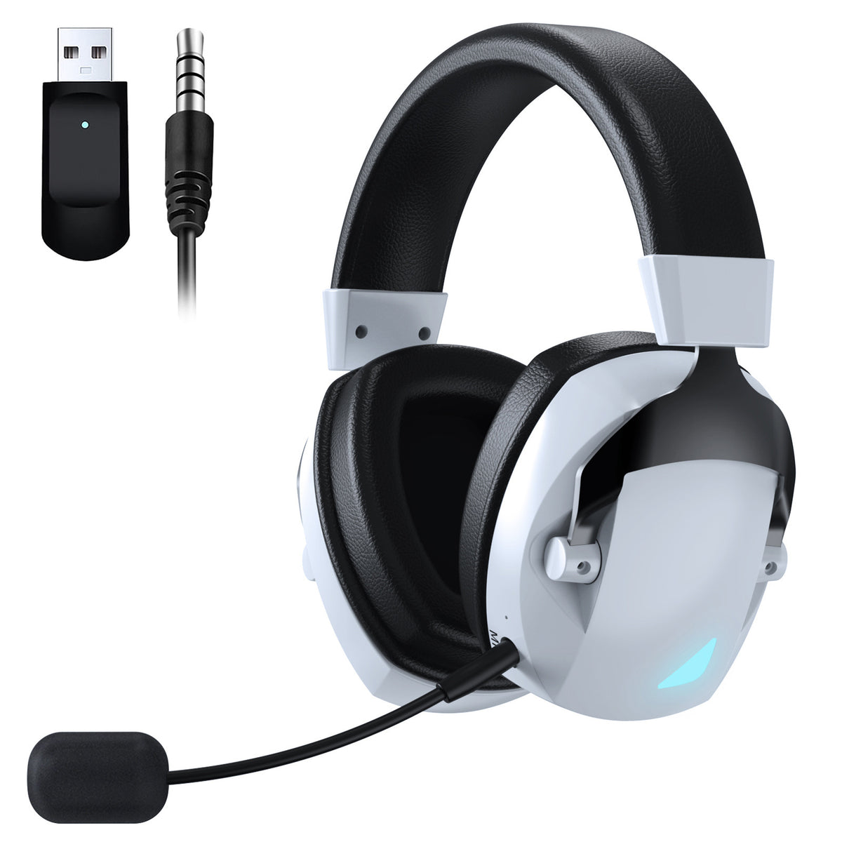 Cross-Border Over-Ear Bluetooth Headphones With Wireless Microphone  2.4G Dual-Mode, For E-Sports, Gaming PCs &amp; PS5