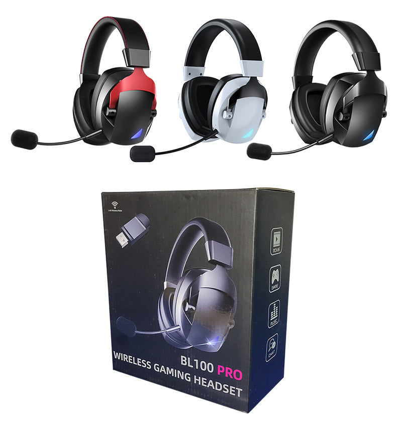 Cross-Border Over-Ear Bluetooth Headphones With Wireless Microphone  2.4G Dual-Mode, For E-Sports, Gaming PCs &amp; PS5