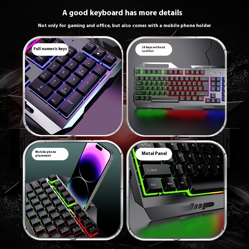 Gaming Keyboard Desktop Computer Wired E-sports Keyboard