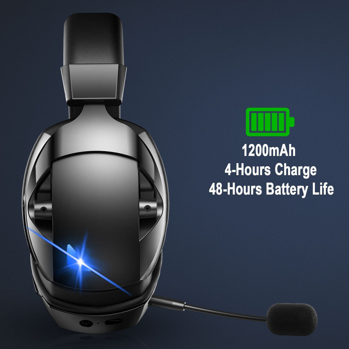 Cross-Border Over-Ear Bluetooth Headphones With Wireless Microphone  2.4G Dual-Mode, For E-Sports, Gaming PCs &amp; PS5