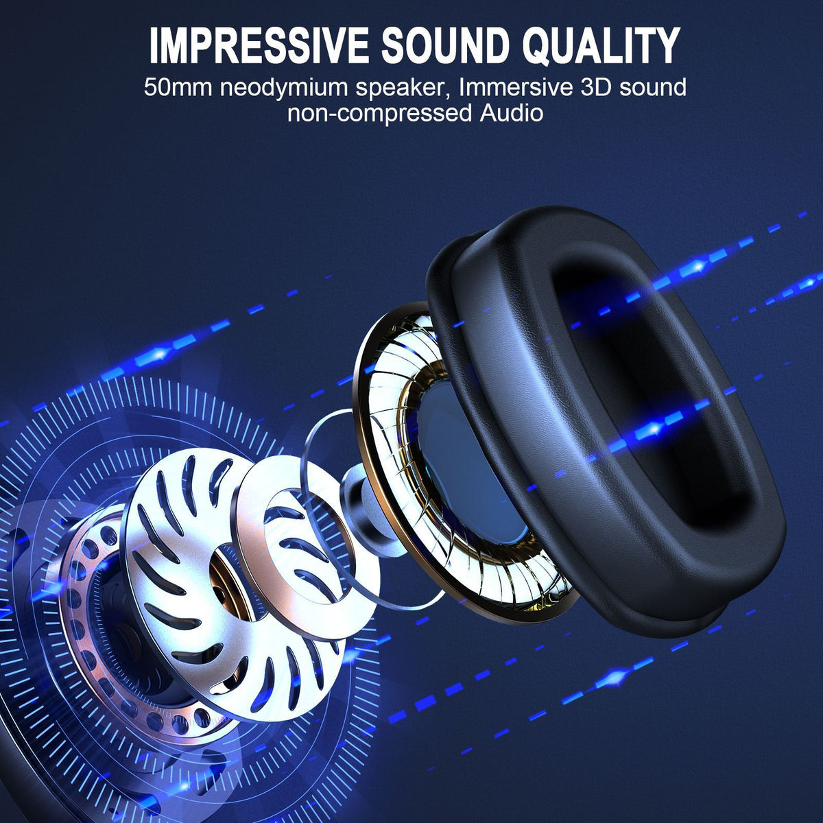 Cross-Border Over-Ear Bluetooth Headphones With Wireless Microphone  2.4G Dual-Mode, For E-Sports, Gaming PCs &amp; PS5